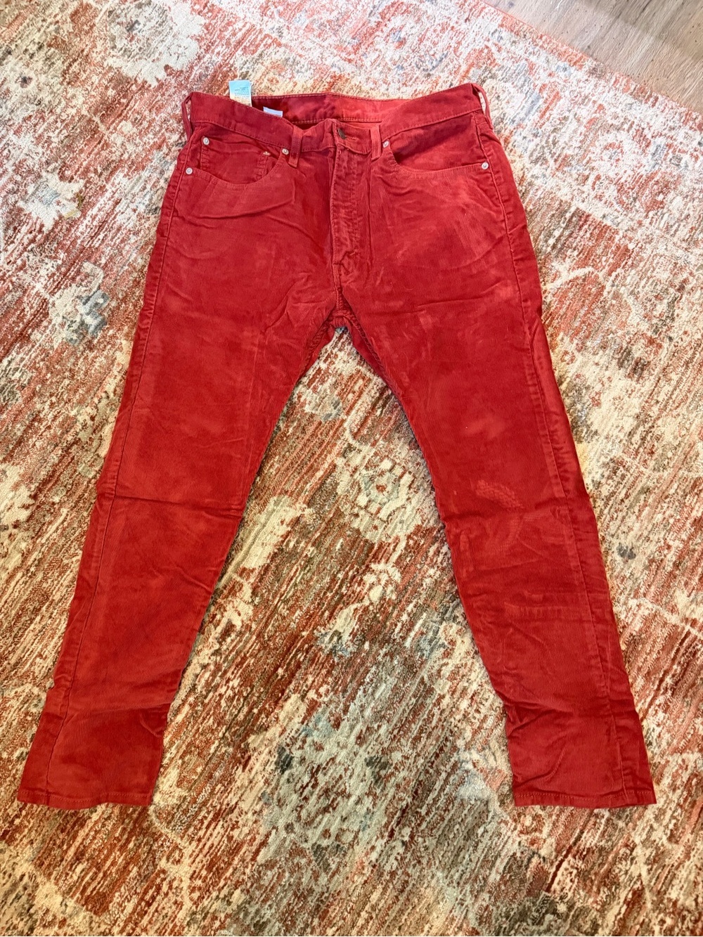 Levi's 512 Men's Red Corduroy Pants - Rich Red